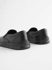 Schwarz - Slip-On-Lederschuhe für die Schule - Bild 5 von 7