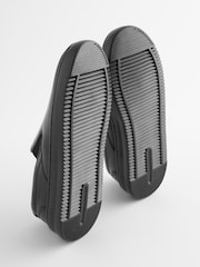 Schwarz - Slip-On-Lederschuhe für die Schule - Bild 6 von 7