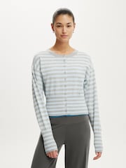 Cotton On Grey Sara Button Cardigan - Image 1 of 4