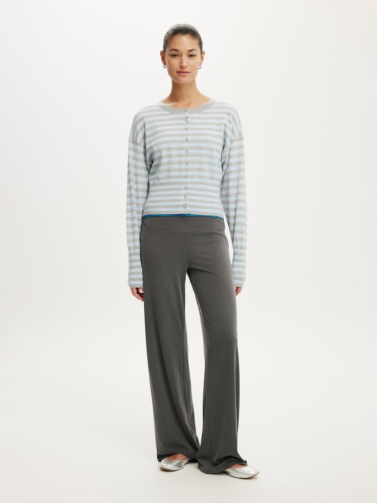 Cotton On Grey Sara Button Cardigan - Image 2 of 4 Cotton On Grey Sara Button Cardigan - Image 2 of 4