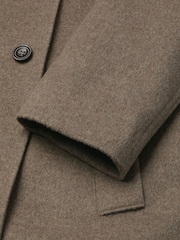 Neutralna boja - Charles Tyrwhitt Pure Vuna Visoki okovratnik Kaput - Slika 6 od 6