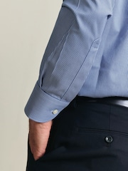 Charles Tyrwhitt Blue Non-Iron Twill Button-Down Slim Fit Shirt - Image 2 of 6