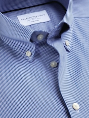 Charles Tyrwhitt Blue Non-Iron Twill Button-Down Slim Fit Shirt - Image 5 of 6