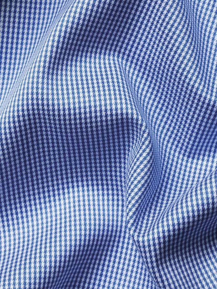Charles Tyrwhitt Blue Non-Iron Twill Button-Down Slim Fit Shirt - Image 6 of 6 Charles Tyrwhitt Blue Non-Iron Twill Button-Down Slim Fit Shirt - Image 6 of 6