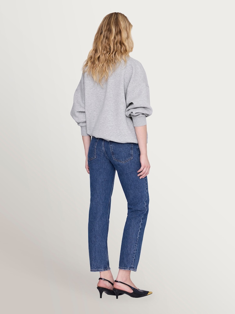 ANINE BING Grey Miles Sweatshirt Studio In Heather - Image 2 of 4