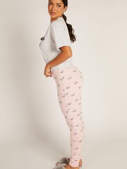 Boux Avenue Grey Marl Peekaboo Koala T-Shirt & Leggings Pyjama Set - Image 3 of 4