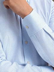 Charles Tyrwhitt Light Blue Non-Iron Twill Button-Down Slim Fit Shirt - Image 3 of 6