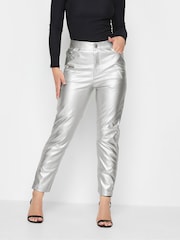 PixieGirl Petite Silver Straight Leg Trousers - Image 1 of 1