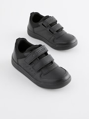 Black Minecraft Elastic Lace School Shoes - Image 1 of 5