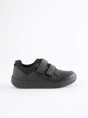 Black Minecraft Elastic Lace School Shoes - Image 2 of 5