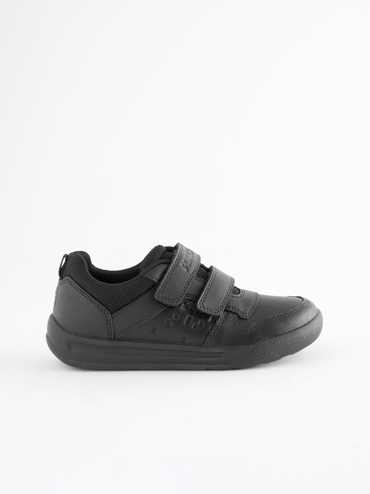 Black Minecraft Elastic Lace School Shoes - Image 2 of 5