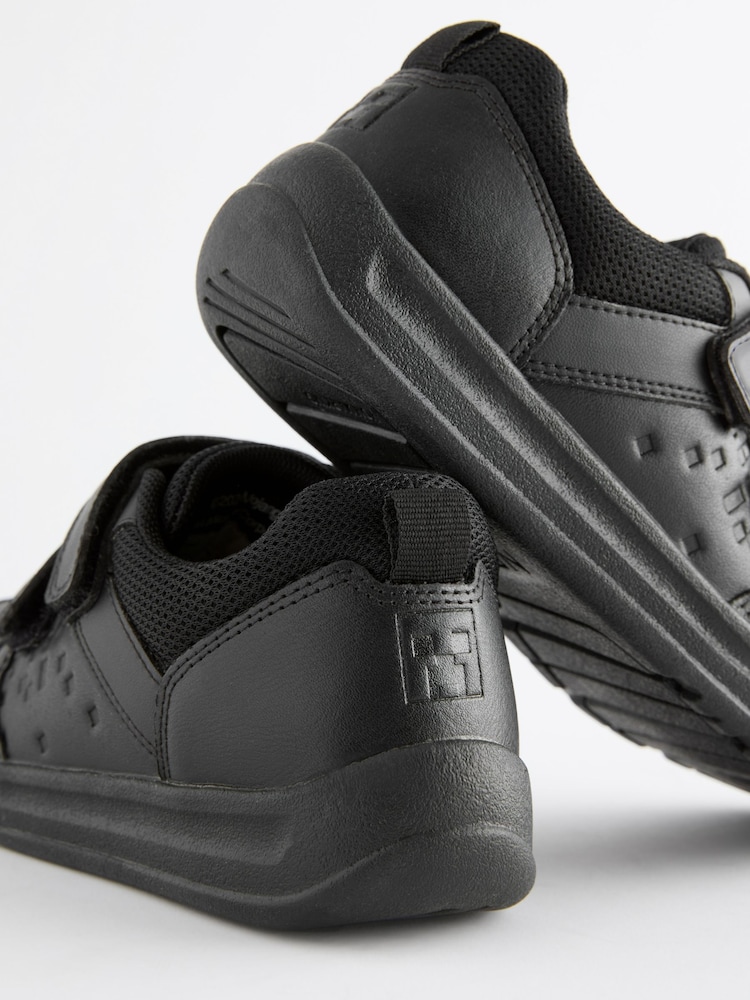 Black Minecraft Elastic Lace School Shoes - Image 3 of 5
