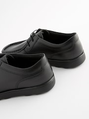 Black Standard Fit (F) School Leather Lace-Up Shoes - Image 3 of 5