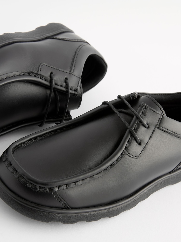 Schwarz - Schnürschuhe aus Leder für die Schule - Bild 5 von 5 Schwarz - Schnürschuhe aus Leder für die Schule - Bild 5 von 5