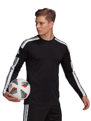 adidas Black Squadra Long Sleeve T-Shirt - Image 4 of 6