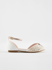 Gold Glitter Bridesmaid Occasion Shoes - Image 2 of 5