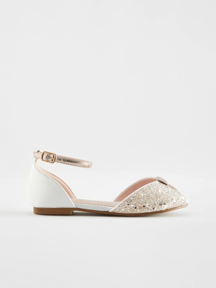 Gold Glitter Bridesmaid Occasion Shoes - Image 2 of 5