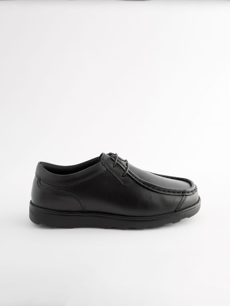 Schwarz - Schnürschuhe aus Leder für die Schule - Bild 2 von 5 Schwarz - Schnürschuhe aus Leder für die Schule - Bild 2 von 5