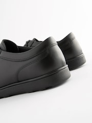 Black Wide Fit (G) School Leather Lace-Up Shoes - Image 5 of 5