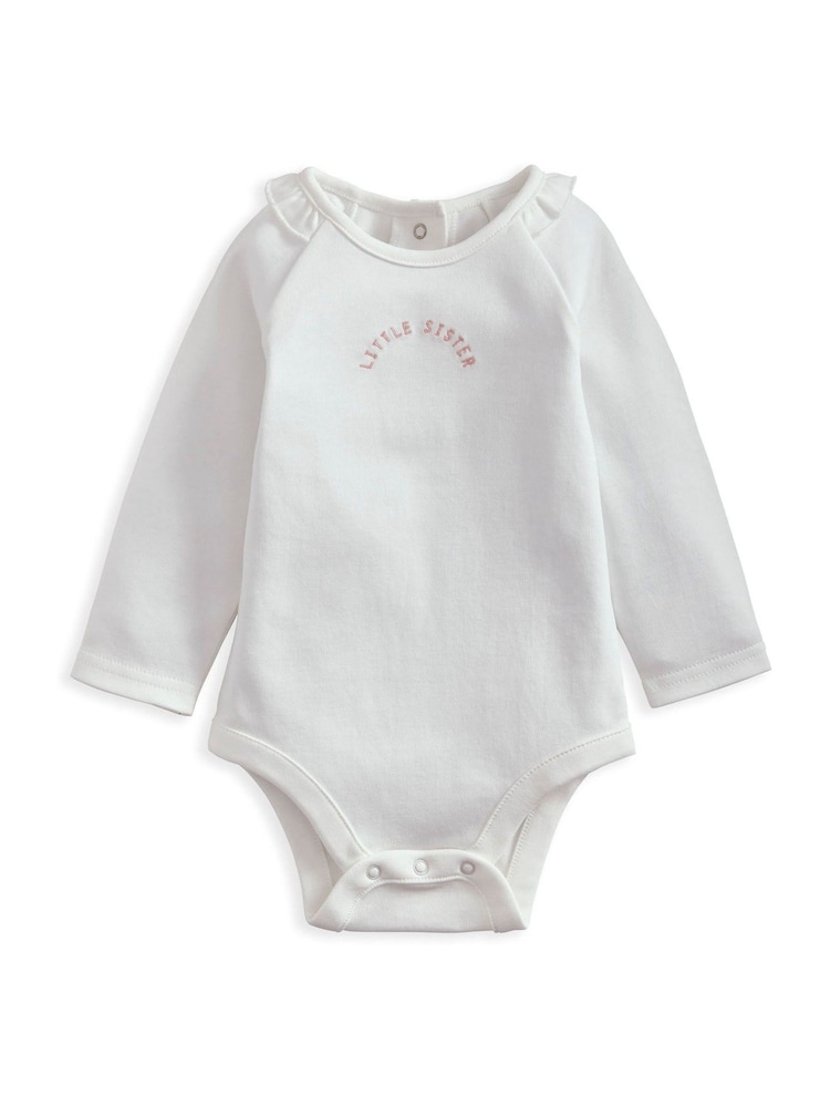 Mamas & Papas Pink Little Sister Bodysuit & Leggings Set - Image 4 of 4 Mamas & Papas Pink Little Sister Bodysuit & Leggings Set - Image 4 of 4