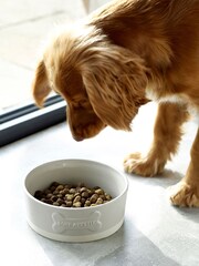 Grey Ceramic Dog Bowl - Image 1 of 3