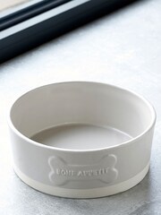 Grey Ceramic Dog Bowl - Image 2 of 3