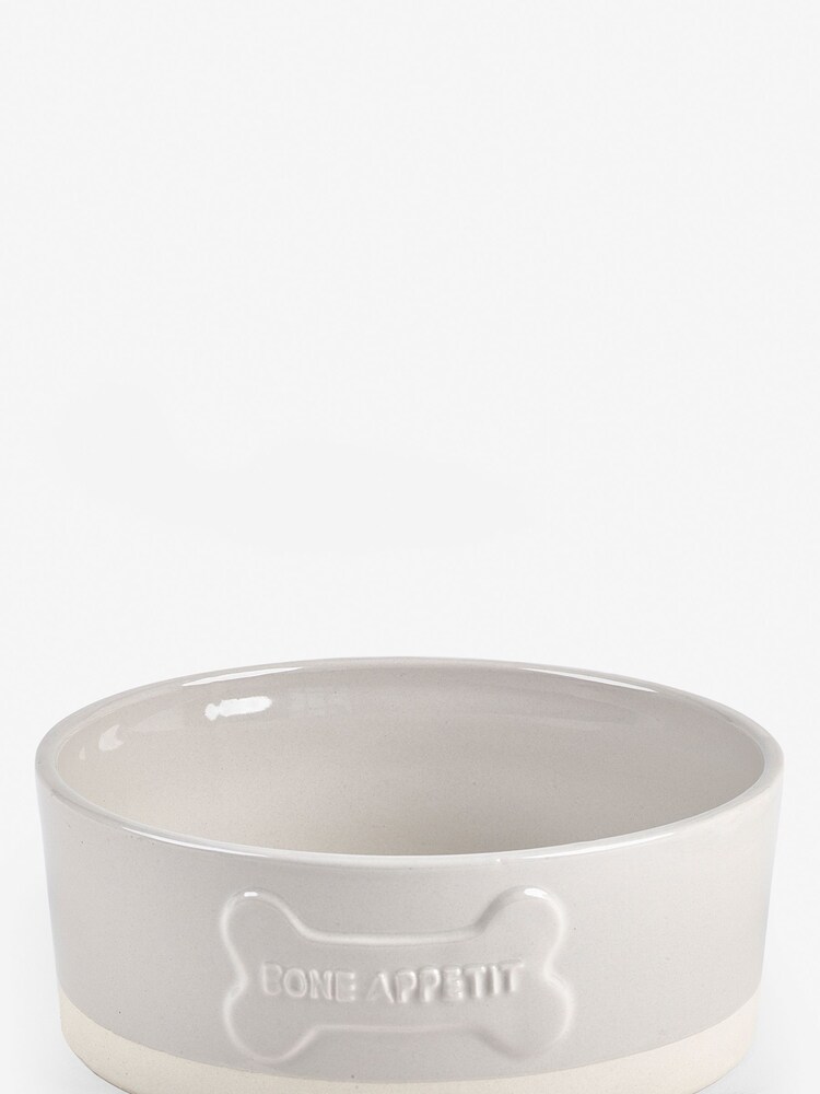 Grey Ceramic Dog Bowl - Image 3 of 3 Grey Ceramic Dog Bowl - Image 3 of 3