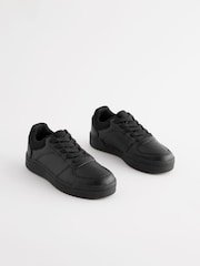 Black Standard Fit (F) School Lace-Up Shoes - Image 1 of 5