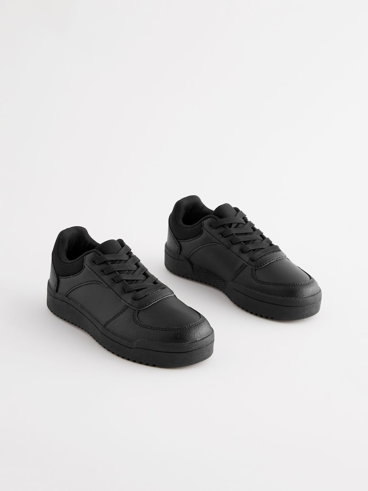 Black Standard Fit (F) School Lace-Up Shoes - Image 1 of 5