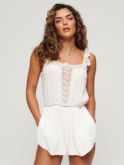 Superdry Overall mit Trägern und Spitzenbesatz - Bild 1 von 5