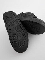 Black 1 Strap Elastic Lace School Shoes - Image 4 of 5