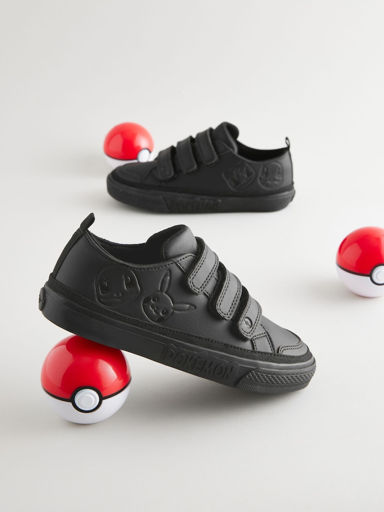 Black Pokémon Touch Fastening School Shoes - Image 1 of 12