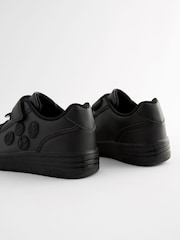 Preto - Sapatos escolares Marvel 1 com tira elástica e cadarço - Imagem 11 de 12