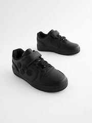 Preto - Sapatos escolares Marvel 1 com tira elástica e cadarço - Imagem 8 de 12