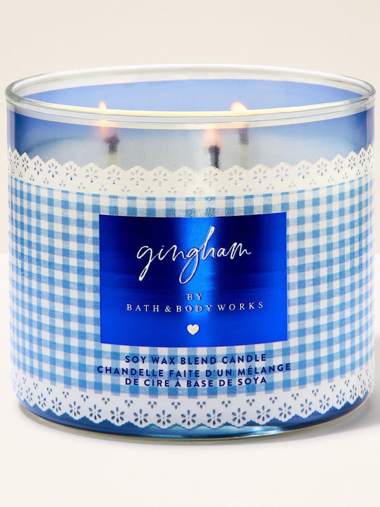 Bath & Body Works Gingham 3-Wick Candle 411g - Image 1 of 3 Bath & Body Works Gingham 3-Wick Candle 411g - Image 1 of 3