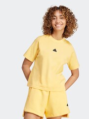 adidas Yellow Sportswear Z.N.E. T-Shirt - Image 1 of 7