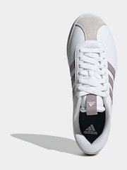 adidas White/Purple adidas VL Court 3.0 Trainers - Image 7 of 10