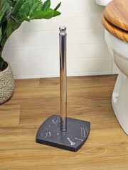 Showerdrape Grey Octavia Spare Toilet Roll Holder - Image 1 of 2