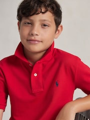 Polo Ralph Lauren Red Boys Polo Shirt - Image 4 of 6
