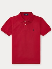 Polo Ralph Lauren Red Boys Polo Shirt - Image 5 of 6
