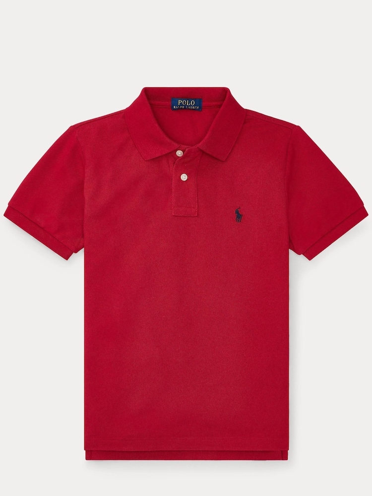 Polo Ralph Lauren Red Boys Polo Shirt - Image 5 of 6