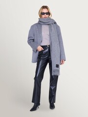 ANINE BING Grey Augustina Scarf In Wool - Image 2 of 3