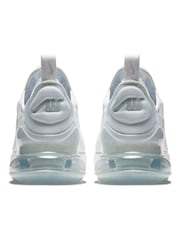 Nike White/Pale Aqua Youth Air Max 270 Trainers - Image 4 of 6