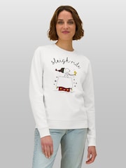 All + Every Peanuts Sleigh Ride Christmas Sweatshirt - 4şəkildən 1 şəkil
