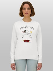 All + Every Peanuts Sleigh Ride Christmas Sweatshirt - 4şəkildən 2 şəkil