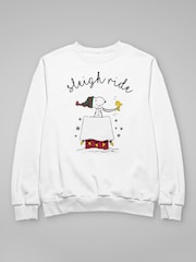 All + Every Peanuts Sleigh Ride Christmas Sweatshirt - 4şəkildən 3 şəkil
