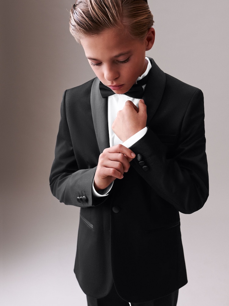 Black Tuxedo Suit Jacket (3-16yrs) - Image 4 of 8