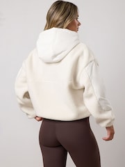 Gym King White Borg Fleece Jacket - Image 2 of 4