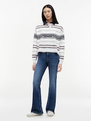 Tommy Jeans Natural Repeat Logo Relaxed Rugby Shirt - Image 4 of 7