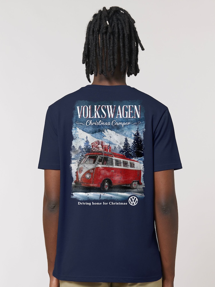 Футболка All + Every Volkswagen «Різдвяний Camper їде додому» з принтом на спині - Image 1 of 4